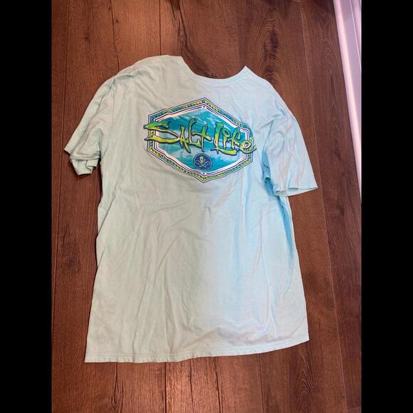 Salt life t-shirt extra large xl fishing live salty - Picture 2 of 3